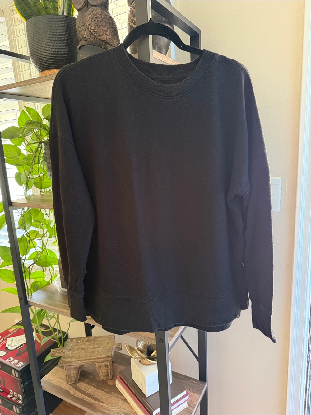 Time and Tru Black Crewneck Sweater